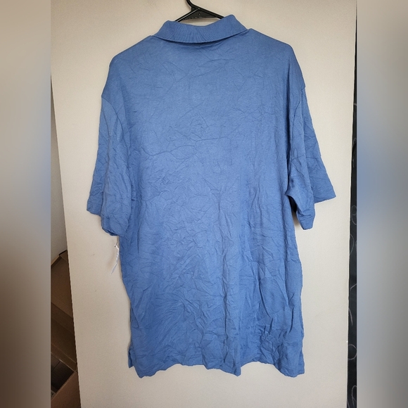 NEW Van Heusen Blue Short Sleeve Polo Shirt , Size XL TALL - Picture 2 of 6